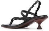 Thumbnail for your product : Tod's Thong-Strap Leather Slingback Sandals