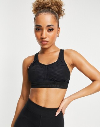 Nike Training Dri-FIT ADV Swoosh medium-support padded sports bra in black  - ShopStyle