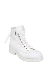 Thumbnail for your product : O.x.s. Lace-Up Cotton Combat Boots