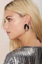 Thumbnail for your product : Nasty Gal Factory Lock Horns Tunnel Earrings