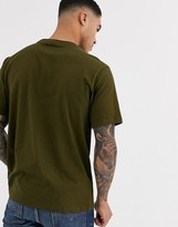 Thumbnail for your product : Converse star chevron logo crew neck t-shirt in khaki