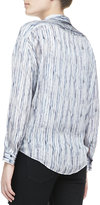 Thumbnail for your product : Theyskens' Theory Belin Silk Long-Sleeve Top
