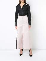 Thumbnail for your product : Balossa White Shirt side stripe wide leg trousers