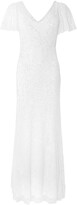 Thumbnail for your product : Monsoon Kitty Embellished Flutter Sleeve Bridal Dress Ivory