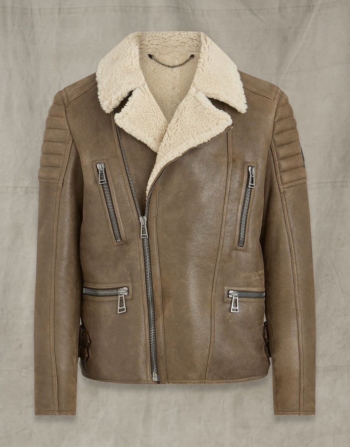 Belstaff Fraser Shearling Jacket - ShopStyle Outerwear