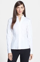 Thumbnail for your product : Lafayette 148 New York 'Demi' Stretch Cotton Blouse