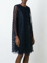 Thumbnail for your product : Gianluca Capannolo striped sheer longsleeved dress - women - Silk/Nylon/Polyester/Viscose - 42