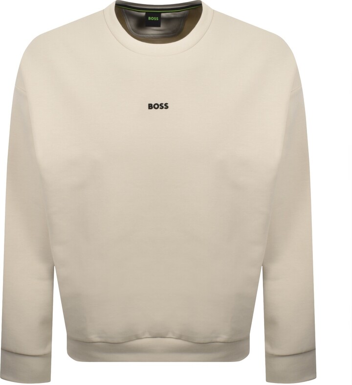 Boss Athleisure BOSS Stenson Relaxed Sweatshirt Light Beige