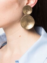 Thumbnail for your product : Monies Jewellery Disc Drop Earrings