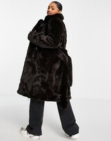 Thumbnail for your product : Urban Code Urbancode faux fur trench coat