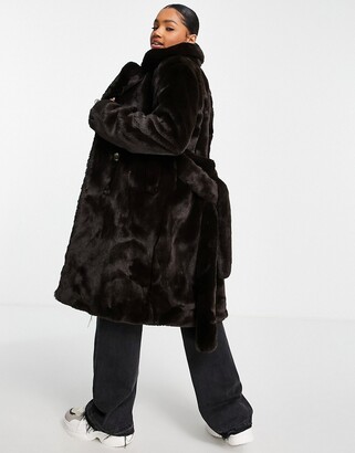 Urban Code Urbancode faux fur trench coat