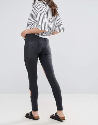 WÅVEN Anika Slashed High Rise Skinny Jeans
