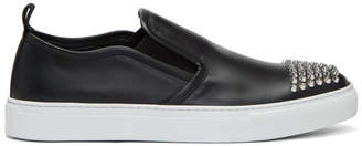 McQ Black Studded Chris Slip-On Sneakers