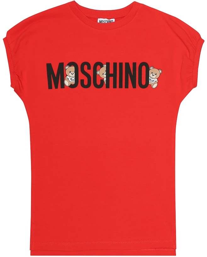 girls red moschino dress