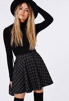 Thumbnail for your product : Missguided Print Skater Skirt Black