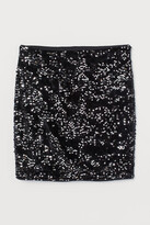 Thumbnail for your product : H&M Sequined velour skirt