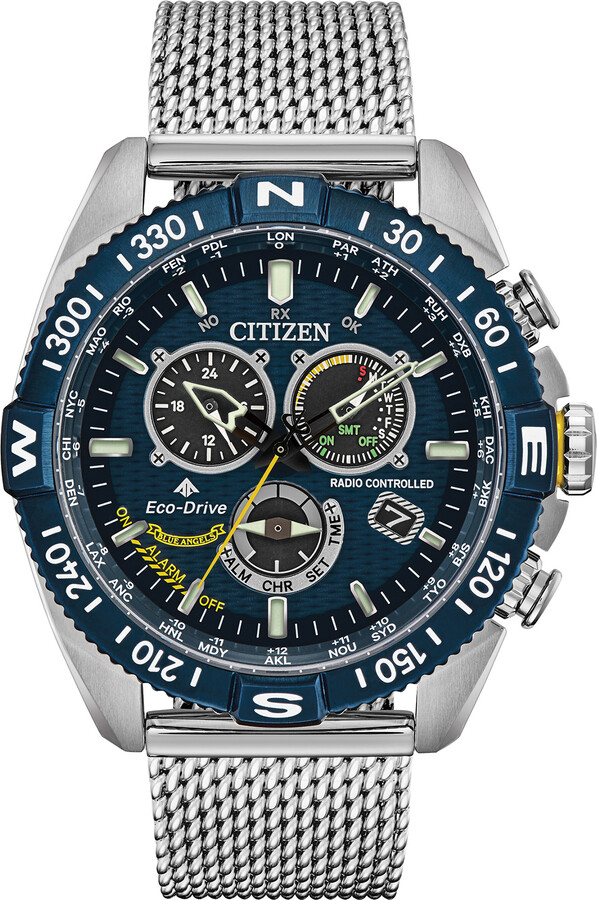 Zales Men's Citizen EcoDrive® Promaster Navihawk Chronograph Mesh