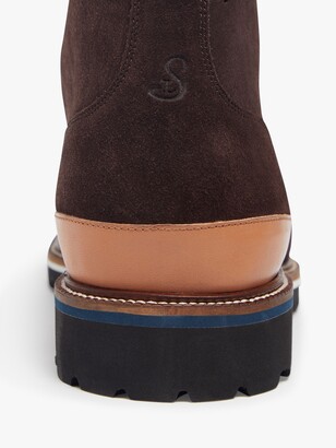 Oliver Sweeney Leith Suede Chukka Boots, Chocolate