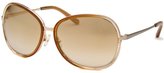 Thumbnail for your product : Calvin Klein Women's Round Gold Sunglasses