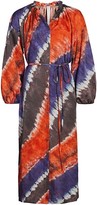 Thumbnail for your product : Raquel Allegra Tie-Dye Wrap Dress