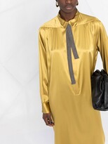 Thumbnail for your product : Fabiana Filippi Pussybow Silk Shirt Dress