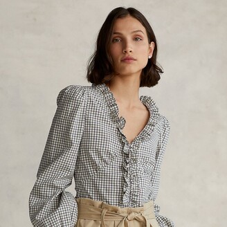 Ralph Lauren Ruffle Blouse | Shop the world's largest collection of 