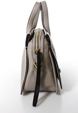 Marc by Marc Jacobs Beige Brown Leather Tote Shoulder Handbag