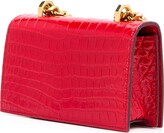 Thumbnail for your product : Alexander McQueen Jewelled Crocodile-Embossed Shoulder Bag