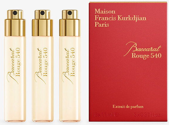 Francis Kurkdjian Womens Baccarat Rouge 540 Extrait De Parfum Refills 3 x 11ml 11ml