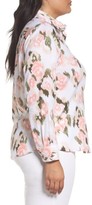 Thumbnail for your product : Foxcroft Plus Size Women's Brooke Floral Ikat Button Up Tunic