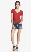 Thumbnail for your product : Express 2 1/4 Inch Button Fly Cutoff Denim Shorts