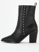 Thumbnail for your product : Very Raven Wide Fit Studded Western Calf Boots - Black
