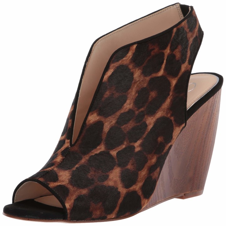 jessica simpson leopard wedges