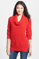 Thumbnail for your product : Chaus Textured Cowl Neck Tunic Sweater