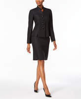 Thumbnail for your product : Le Suit Four-Button Tweed Skirt Suit, Regular & Petite