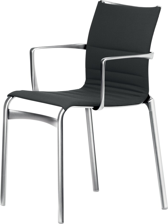 Alberto Meda Alias Bigframe 44 Armchair In Fabric And Chromed Aluminium Frame