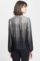 Thumbnail for your product : Halston Fringe Print Silk Top