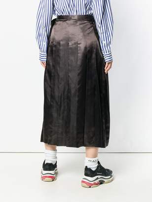 Junya Watanabe midi pleated skirt