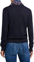 Thumbnail for your product : See by Chloe Combo Pullover Sweater with Silk Paisley Scarf