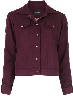 Olympiah Napoles lace-up detail jacket