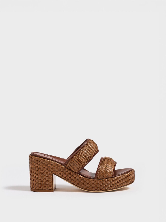 Marion Parke Amelia Platform | Nappa/Raffia