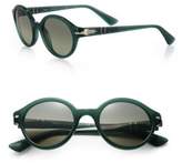 Thumbnail for your product : Persol Retro 50MM Round Sunglasses