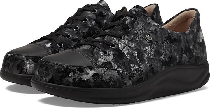 Finn Comfort Ikebukuro Women's Lace up casual Shoes Nero/Schwarz Diva/Nuri : UK 3.5 (US Women's 6) Medium, Leather/Suede