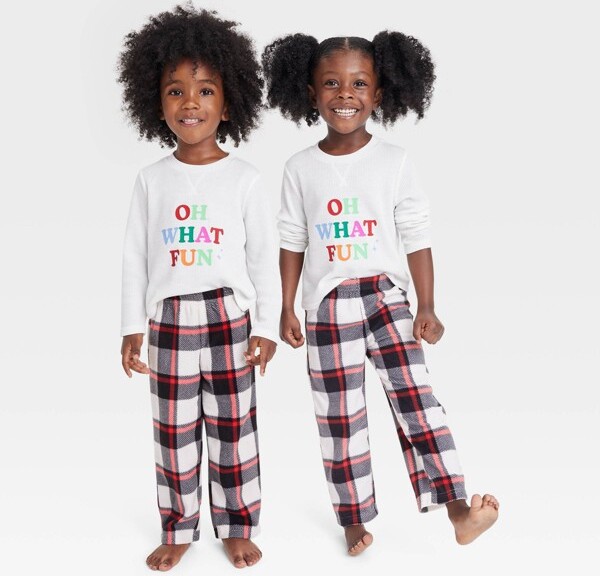 Toddler Buffalo Check Fleece Matching Family Pajama Pants - Wondershop™  Black - ShopStyle