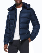Thumbnail for your product : Moncler Himalaya Puffer Jacket with Hood, Blue