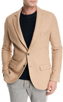Thumbnail for your product : Loro Piana Camel Jersey Three-Button Blazer