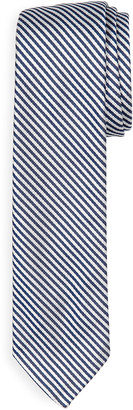 Thom Browne Classic University Striped Silk Tie, Navy