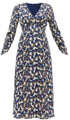 womens navy midi dress