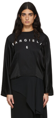 MM6 MAISON MARGIELA Black Cotton T-Shirt