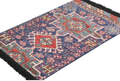 Rug & Kilim's Tribal Rug With Primitivist Geometric Patterns